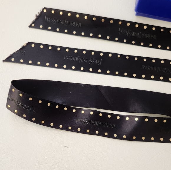YSL Blue Graphic Gift Box with Black & Gold Ribbon - Picture 5 of 12